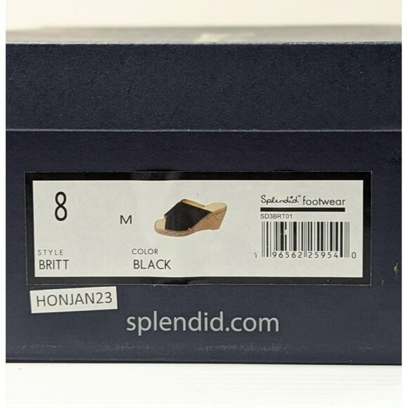 Splendid Women's Britt Square Toe Strap Espadrille Wedge Sandal Size 8 MSRP $150 - Picture 9 of 9